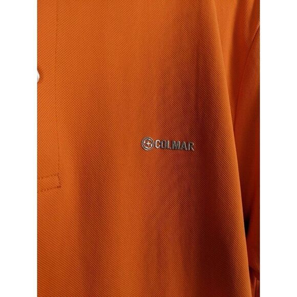 Colmar Golf Shirt Orange polo shirt sleeves size Medium - Picture 3 of 8